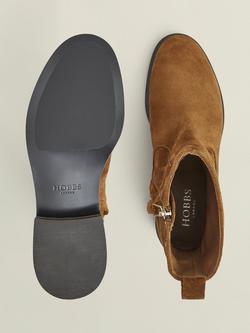 Hobbs Georgie Suede Ankle Boots, Tan - view 2, Tan