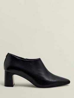 Hobbs Leona Leather Shoe Boots, Black, Black