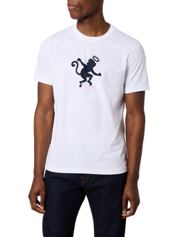 Paul Smith Halo Print Regular Fit Cotton T-Shirt, White, White