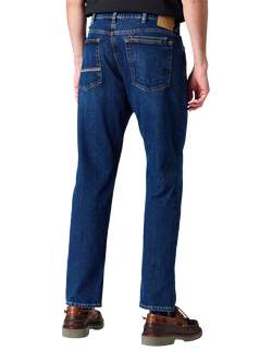 Paul Smith Mid Rise Relaxed Fit Denim Jeans, Blue - view 2, Blue