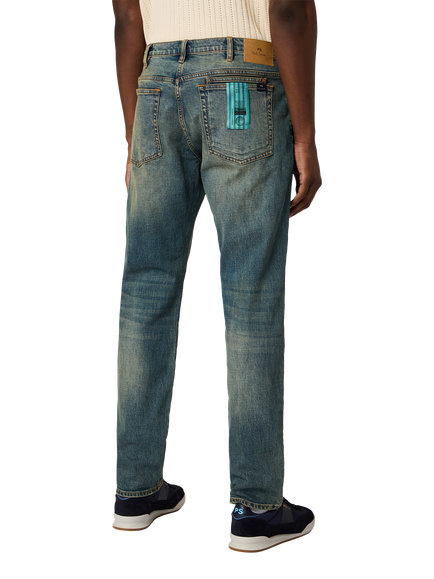 Paul Smith Mid-Rise Slim Fit Denim Jeans, Blue - view 2, Blue