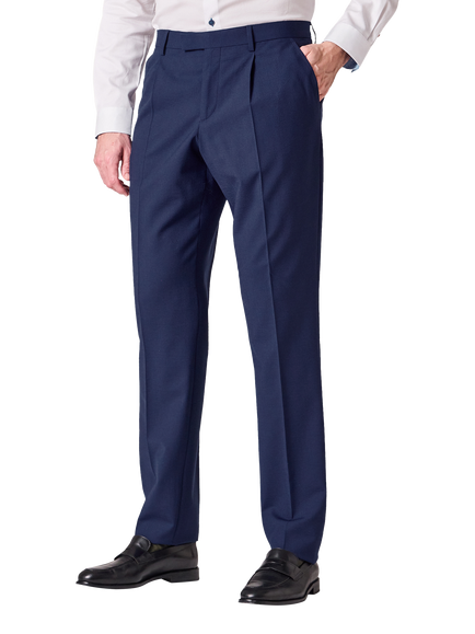 Paul Smith Seersucker Wool Blend Suit Trousers, Navy, Navy