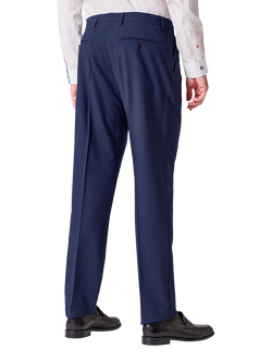 Paul Smith Seersucker Wool Blend Suit Trousers, Navy - view 2, Navy