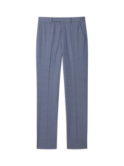 Paul Smith Summer Check Wool Rich Suit Trousers, Grey Blue, Grey Blue