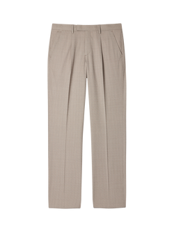 Paul Smith Woven Wool Blend Suit Trousers, Taupe, Taupe