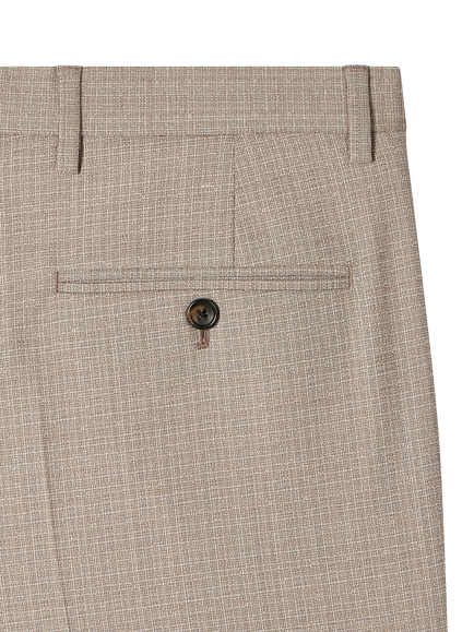Paul Smith Woven Wool Blend Suit Trousers, Taupe - view 2, Taupe