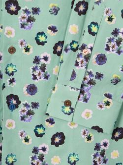 Paul Smith Regular Fit Floral Print Shirt, Green - view 2, Green