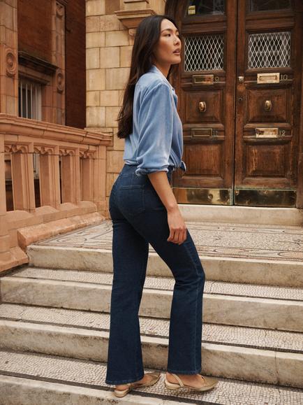 NRBY Ava Bootcut Jeans, Dark Wash - view 2, Dark Wash