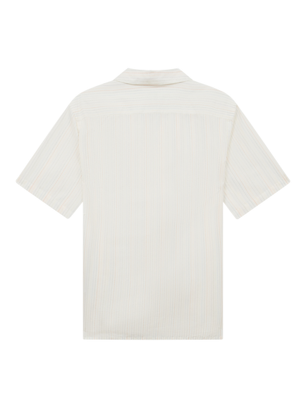 Paul Smith Short Sleeve Casual Fit Striped Cotton Shirt, White/Multi - view 2, White/Multi
