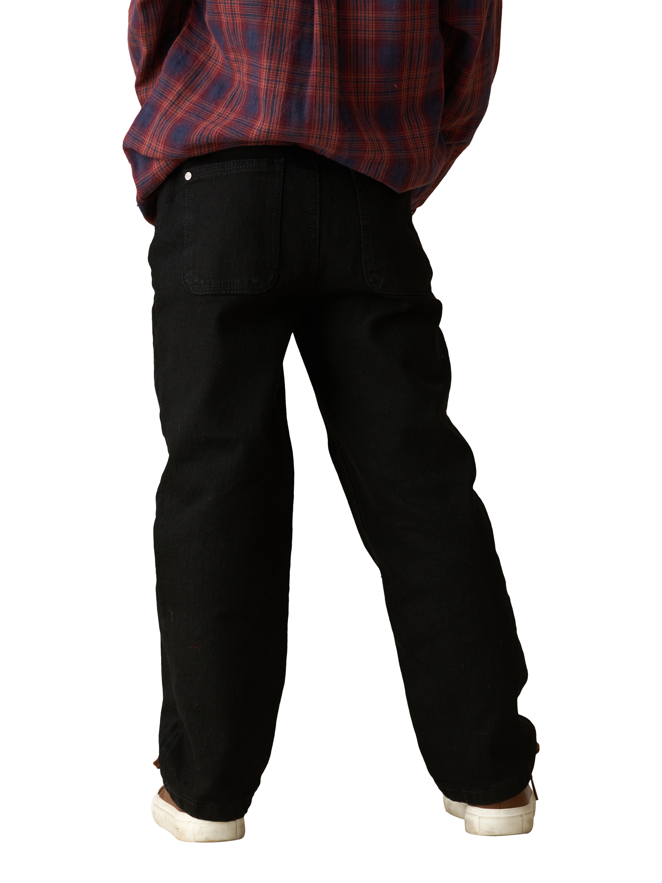 Product image 4 of 7, which shows Angel & Rocket Kids' Cord Trousers, Black, 3 years