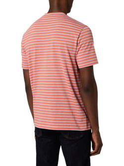 Paul Smith Casual Fit Striped Cotton T-Shirt, Orange - view 2, Orange
