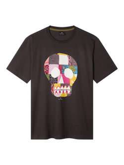 Paul Smith Cotton Fabric Skull T-Shirt, Grey, Grey