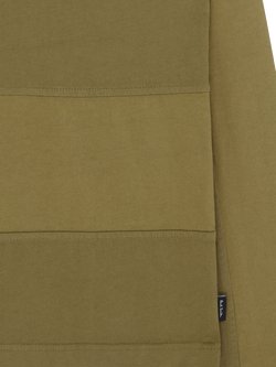 Paul Smith Block Stripe Long Sleeve Polo Shirt, Green - view 2, Green