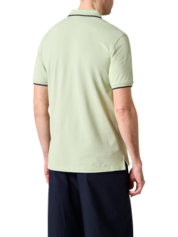 PS Paul Smith Cotton Regular Fit Short Sleeve Zebra Polo Shirt, Green - view 2, Green