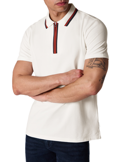 Paul Smith Regular Fit Short Sleeve Cotton Blend Polo Shirt, White - view 2, White