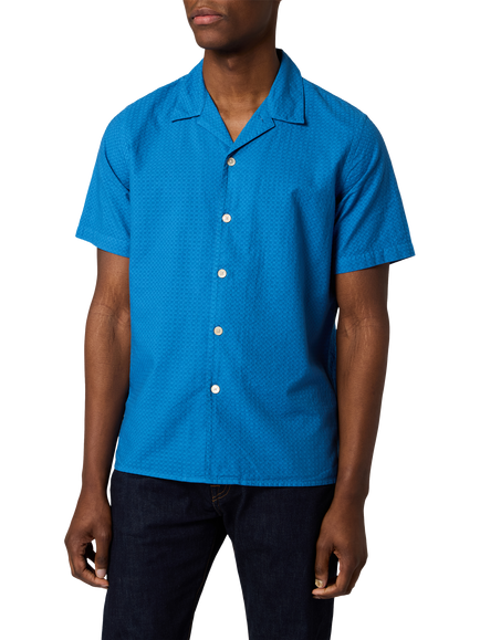 Paul Smith Cotton Casual Fit Short Sleeve Shirt, Blue, Blue