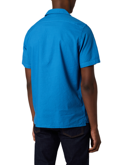 Paul Smith Cotton Casual Fit Short Sleeve Shirt, Blue - view 2, Blue