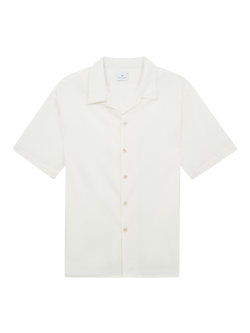PS Paul Smith Cotton Rich Regular Fit Revere Collar Shirt, White, White