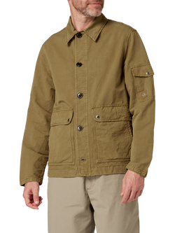 Paul Smith Cotton Blend Utility Jacket, Green, Green