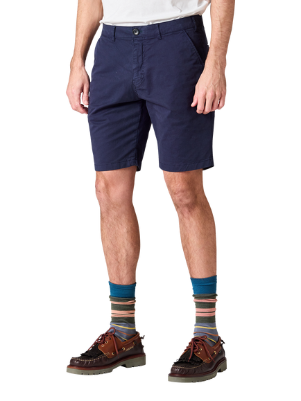 Paul Smith Cotton Blend Chino Shorts, Blue, Blue
