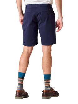 Paul Smith Cotton Blend Chino Shorts, Blue - view 2, Blue