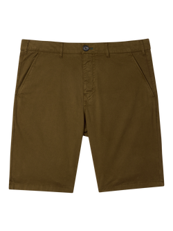 Paul Smith Cotton Twill Shorts, Green - view 2, Green