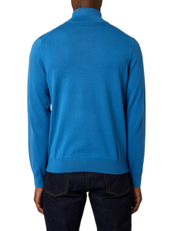 Paul Smith Cotton Zip Neck Jumper - view 2, Blue