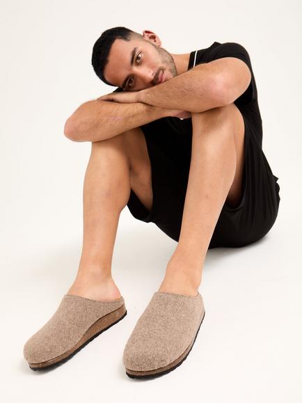 Pretty You London Mister You Jamie Mule Slippers, Mink - view 2, Mink