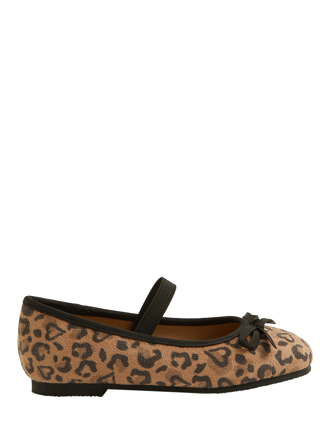 Product image 1 of 3, which shows Angels by Accessorize Kids' Animal Print Ballet Flats, Multi, 1