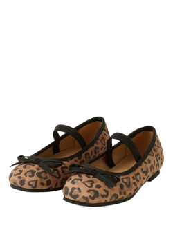 Angels by Accessorize Kids' Animal Print Ballet Flats, Multi - view 2, Multi