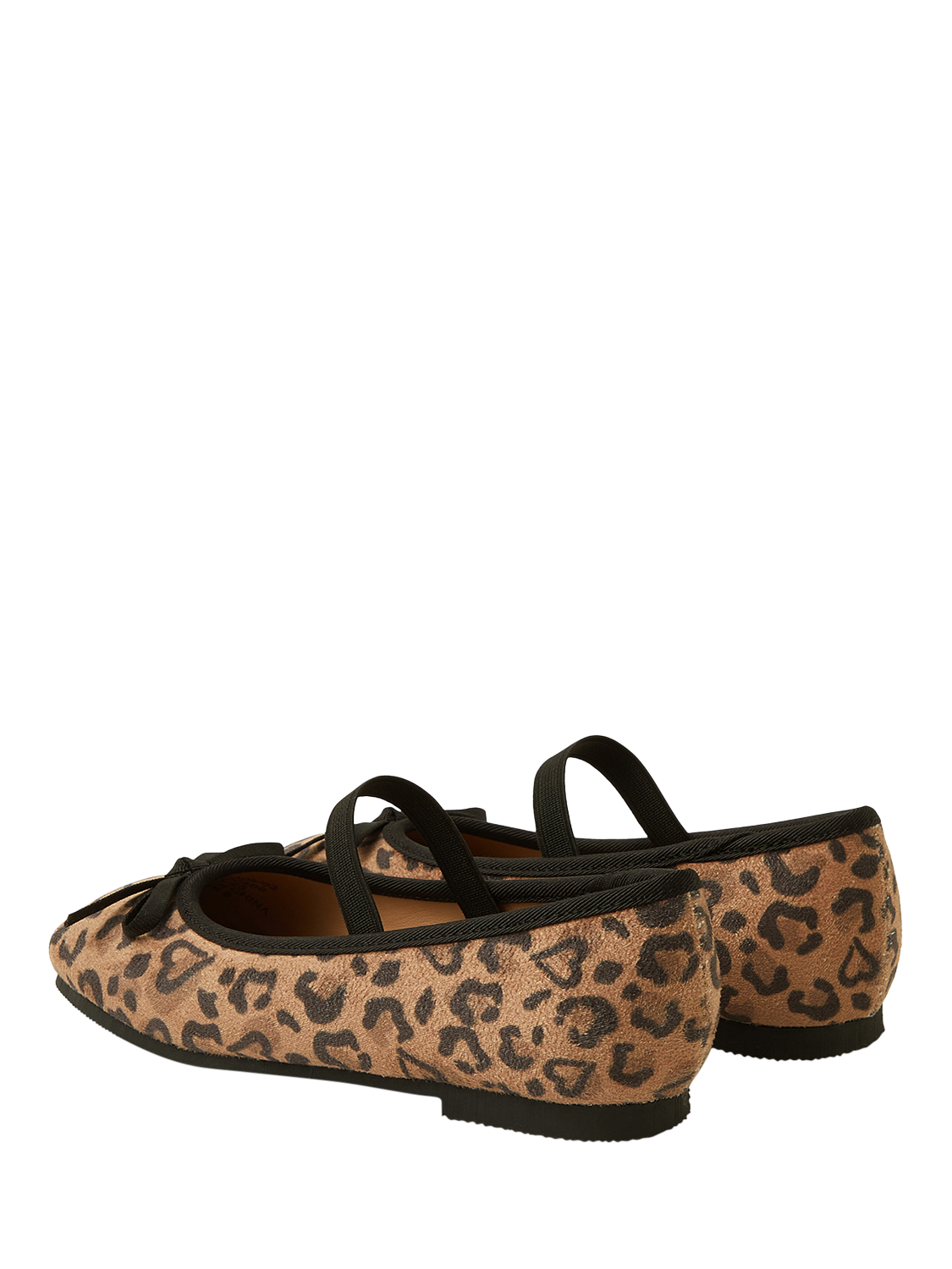 Product image 3 of 3, which shows Angels by Accessorize Kids' Animal Print Ballet Flats, Multi, 1