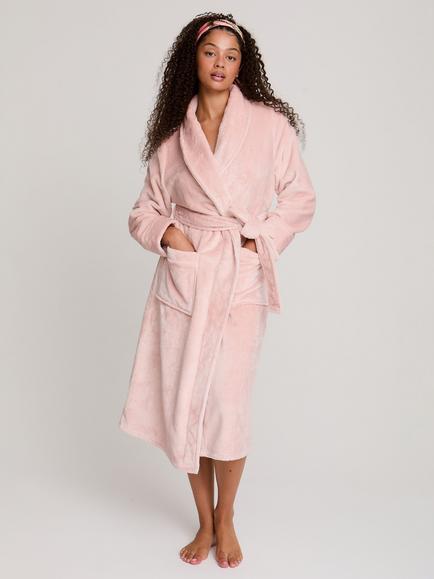 Pretty You London Super Plush Dressing Gown, Pink