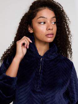 Pretty You London Cosy Chevron Lounge Suit - view 2, Navy