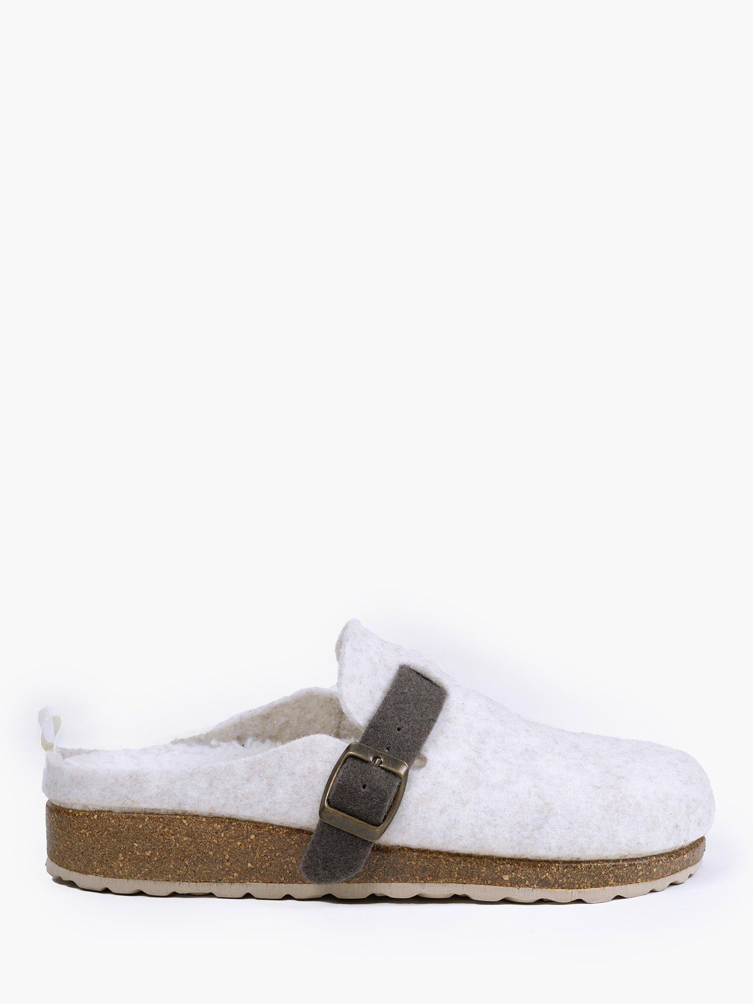 Product image 1 of 3, which shows Pretty You London Jordan Mule Slippers, Off White, 4