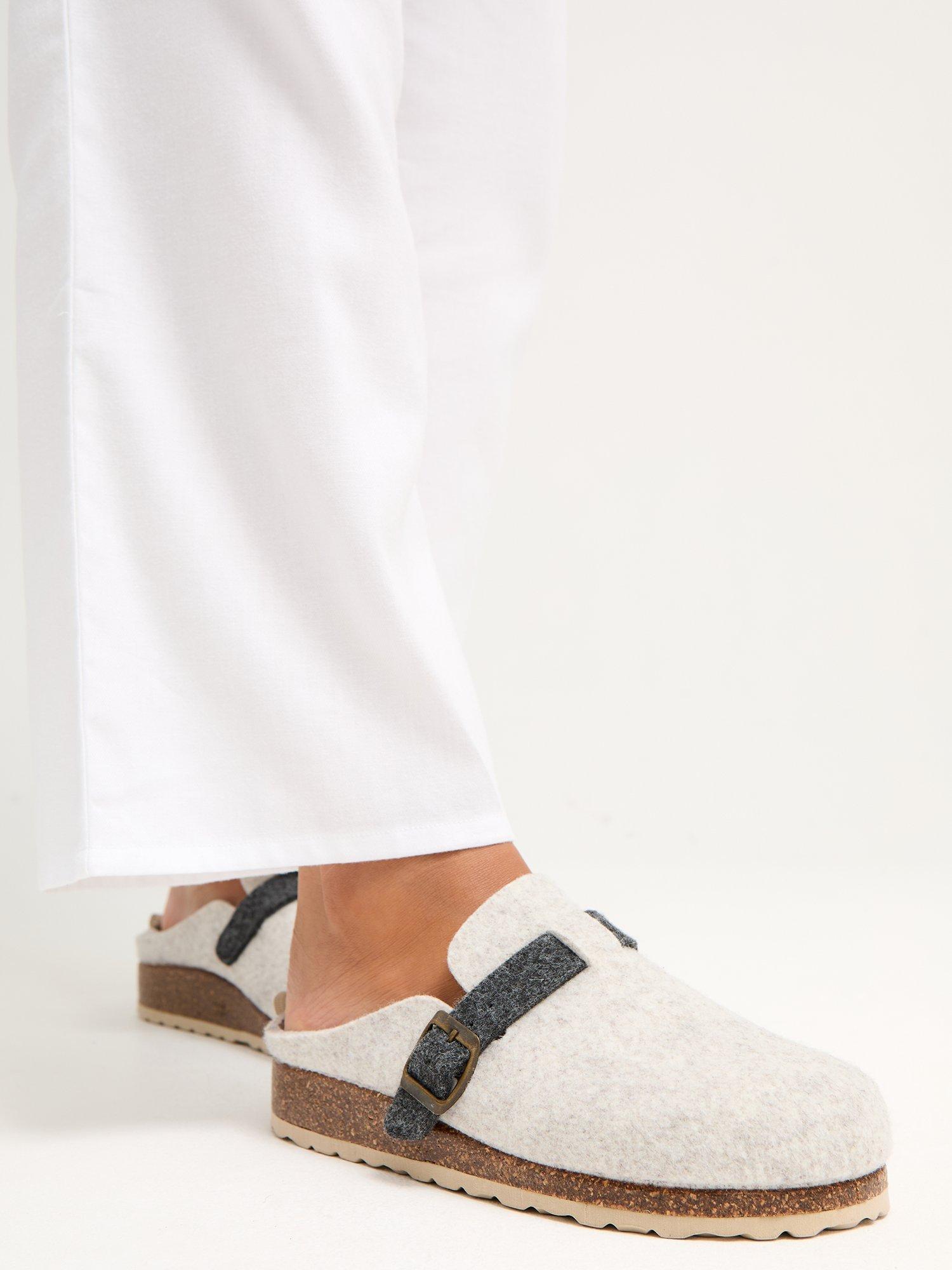 Product image 2 of 3, which shows Pretty You London Jordan Mule Slippers, Off White, 4