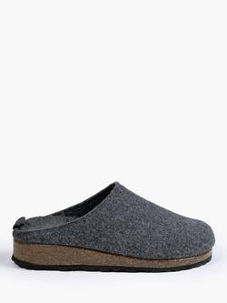 Pretty You London Jamie Mule Slippers, Charcoal