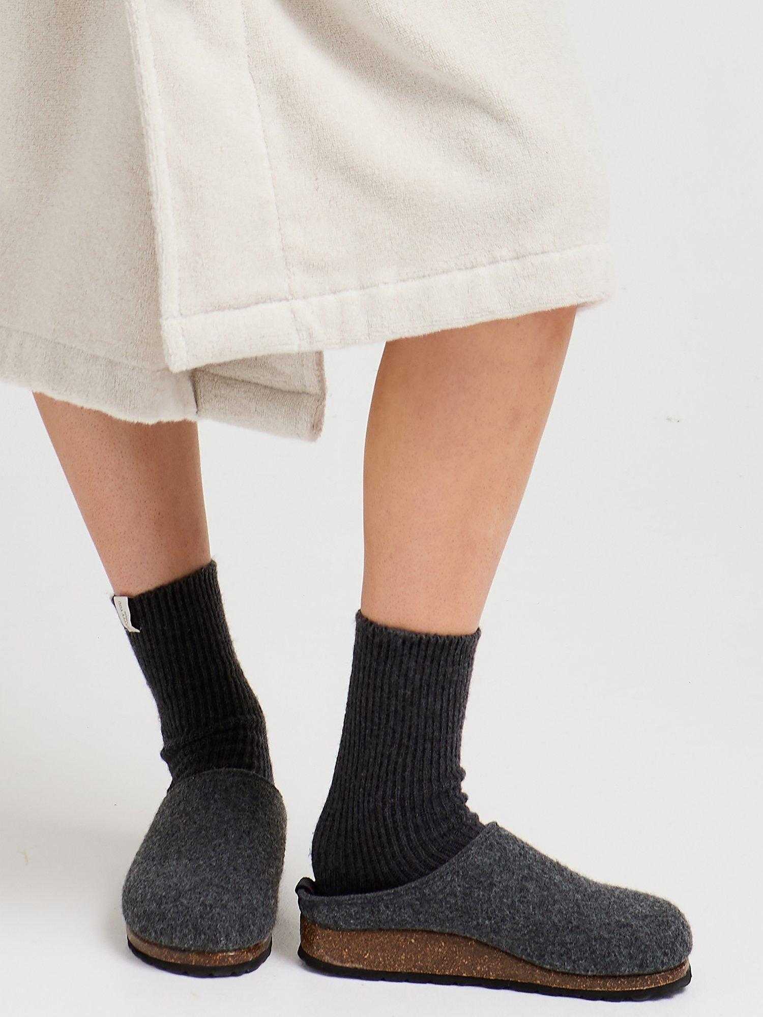 Product image 2 of 2, which shows Pretty You London Jamie Mule Slippers, Charcoal, 4