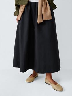 John Lewis Hero Leather Knot Detail Ballerina Pumps, Sand - view 2, Sand