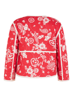Angels by Accessorize Kids' Cotton Paisley Jacket, Red - view 2, Red