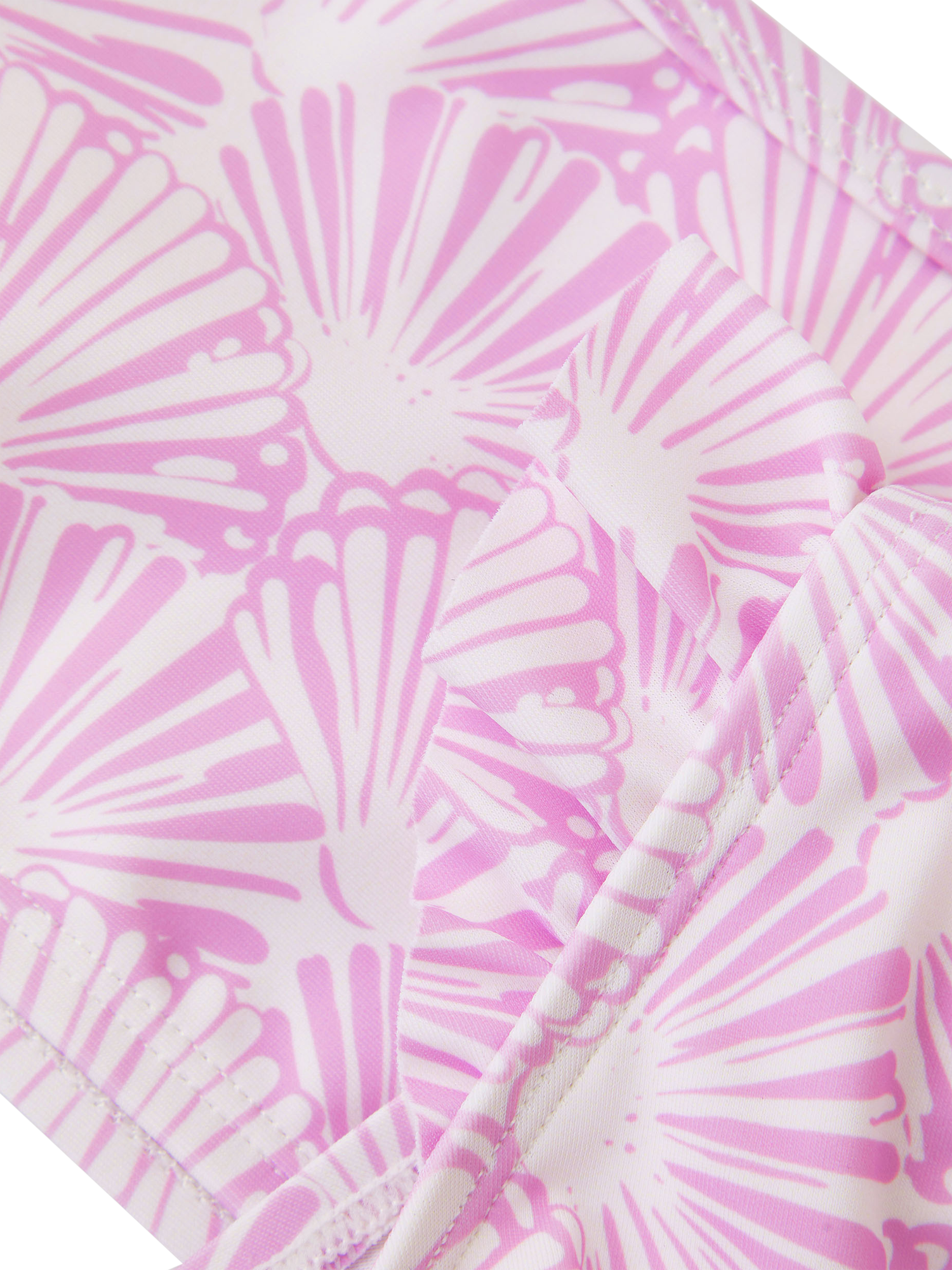Product image 4 of 4, which shows Angels by Accessorize Kids' Shell Print Bikini, Lilac, 5-6 years