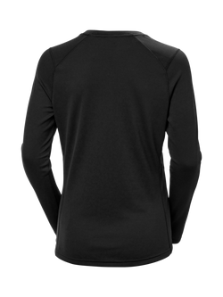 Helly Hansen Lifa Active Crew Neck Top, Black - view 2, 990 Black
