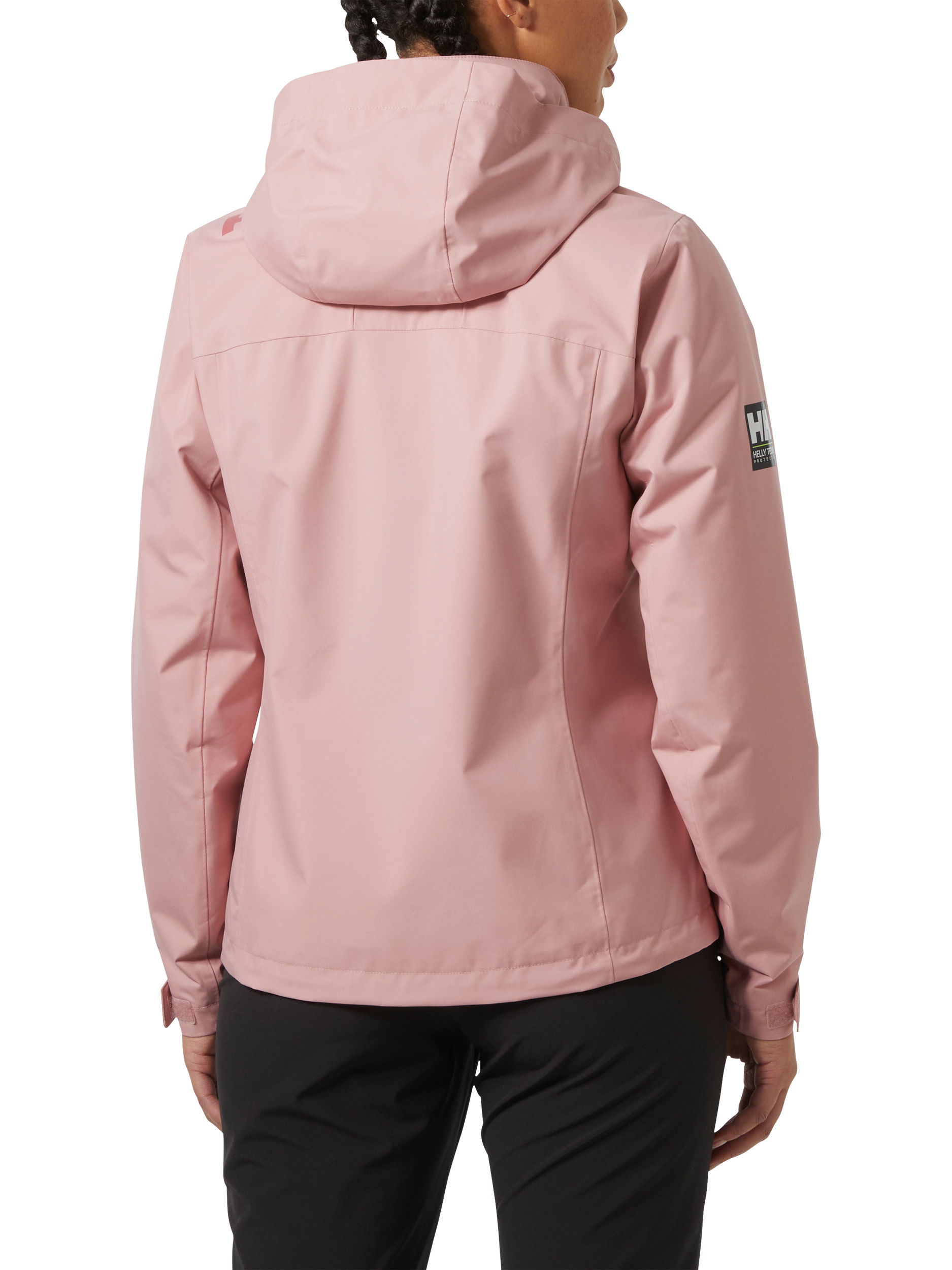 Product image 2 of 4, which shows Helly Hansen Women's Crew Hooded Midlayer Sailing Jacket 2.0, Pink Salt, S