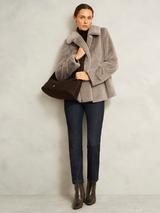 Hobbs Dania Faux Fur Coat, Mink