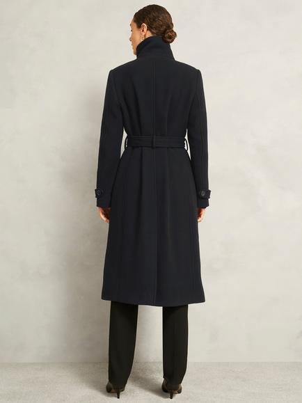 Hobbs Delilah Wool Rich Coat, Black - view 2, Black