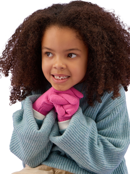 Angels by Accessorize Kids' Knitted Gloves, Pack of 3, Multi - view 2, Multi