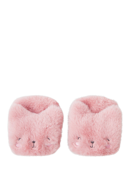 Angels by Accessorize Kids' Fluffy Cat Mittens, Pink, Pink