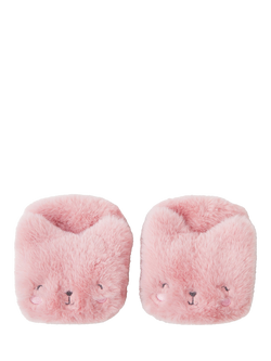 Angels by Accessorize Kids' Fluffy Cat Mittens, Pink - view 2, Pink