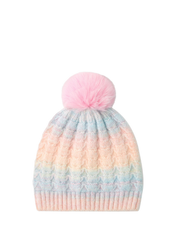 Angels by Accessorize Kids' Ombre Pom Hat, Multi, Multi