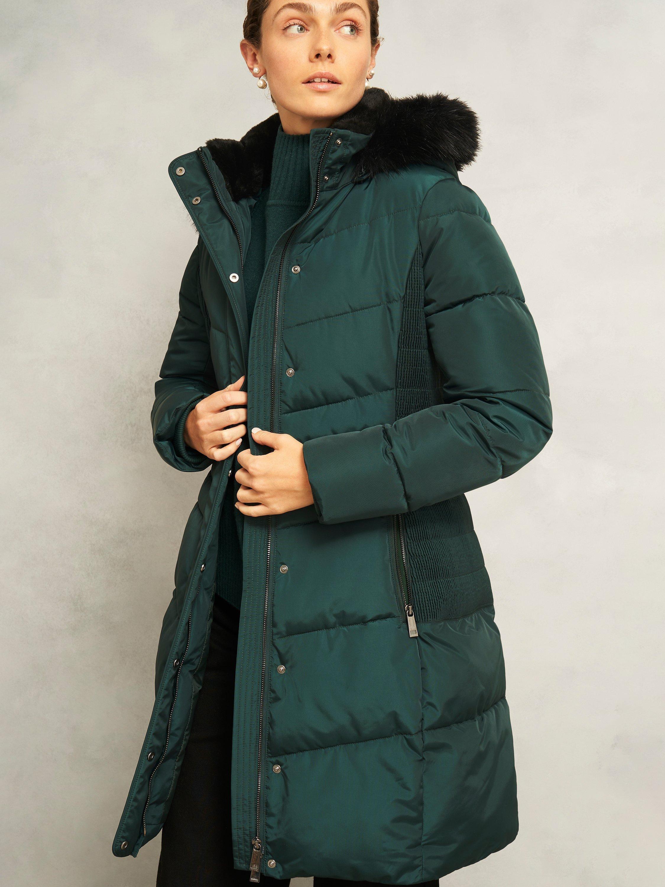 Hobbs London Hobbs Green Puffer Coat Hobbs Womens Hobbs Coats And