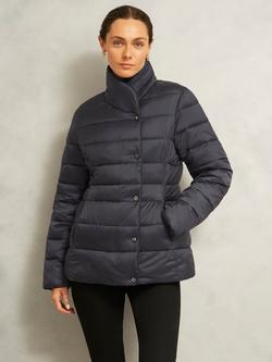 Hobbs Petite Tana Shower Resistant Puffer Jacket, Charcoal, Charcoal